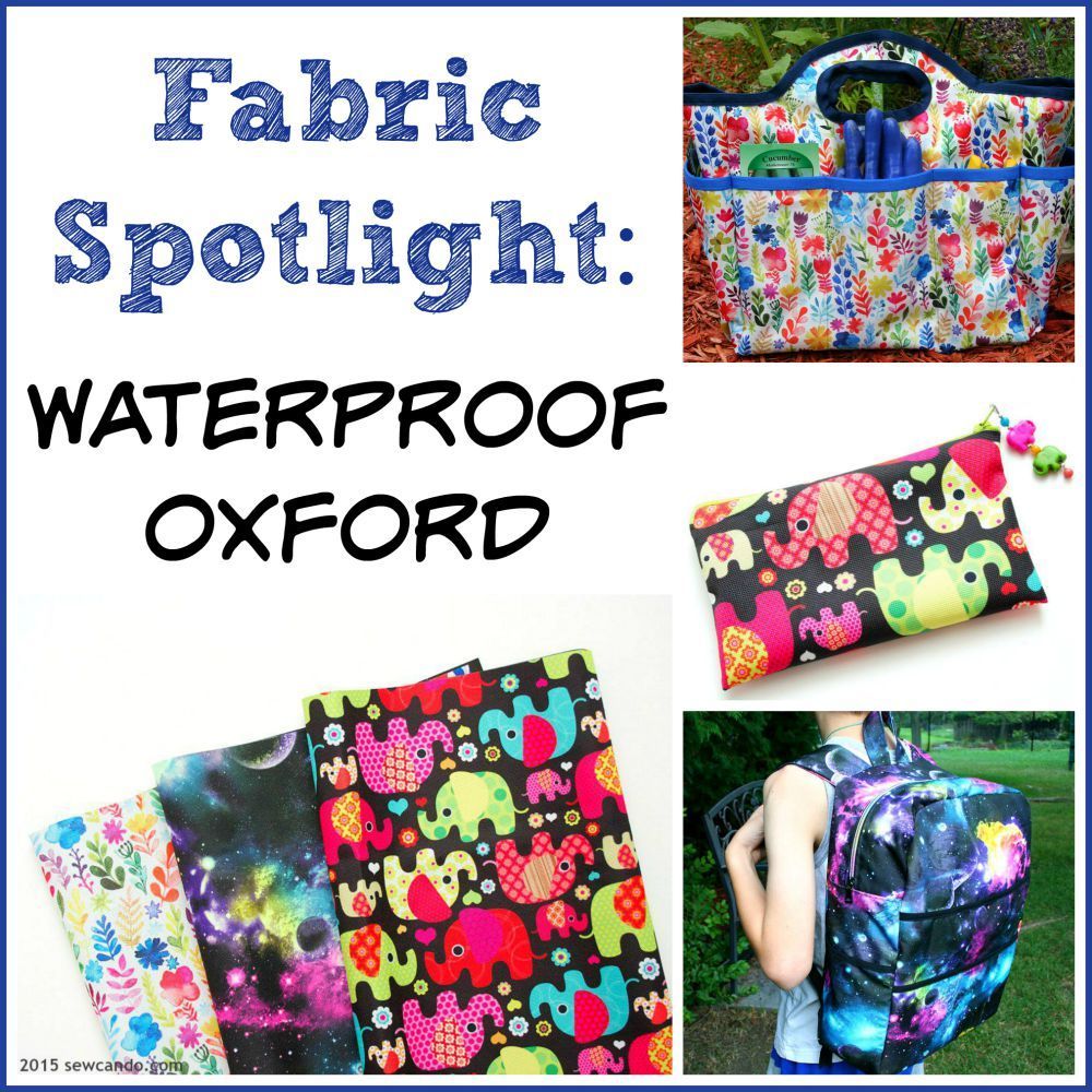 Sew Can Do Discovering Waterproof Oxford Fabric + Fabric Giveaway